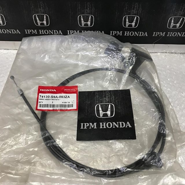 74130 S9A Wire Hood Cable Kabel Tarikan Kap Mesin Motor Honda CRV GEN 2 RD4 2002 2003 2004 2005 2006 Hitam / Brown Coklat Biege