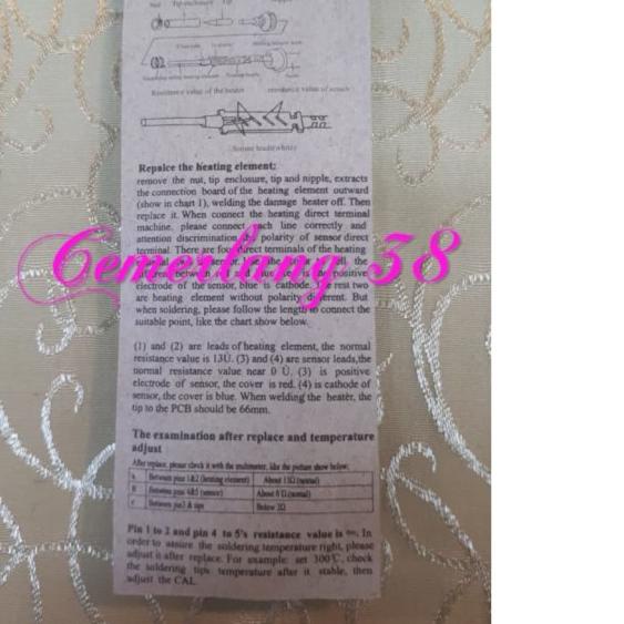 ❀ Heating Element Solder Station 936 / Elemen Pemanas Solder 936 ◊