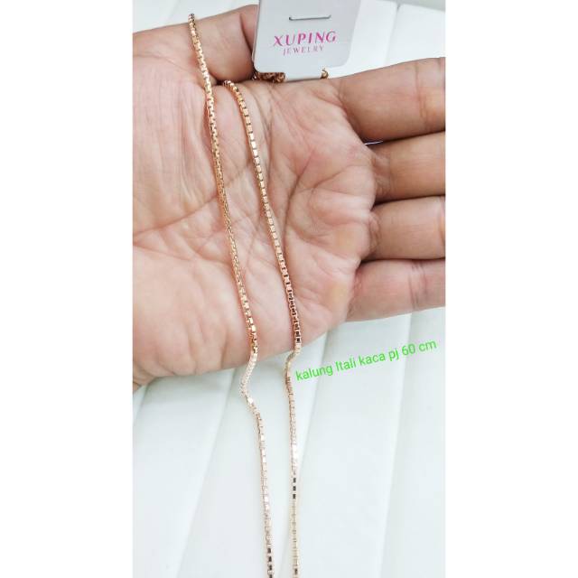Kalung xuping italy kaca PJ 76cm gold