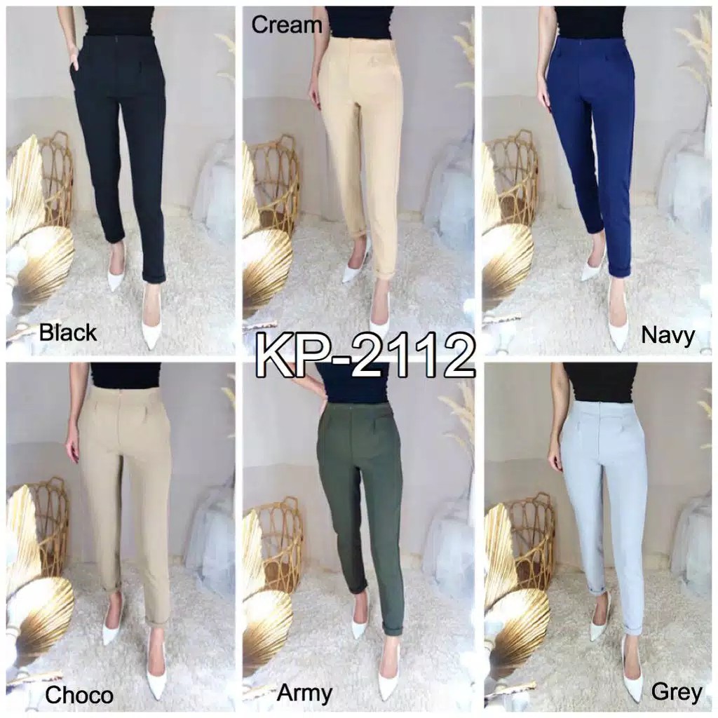 CELANA WANITA BAHAN SCUBA / SCUBA PANTS / SCUBA PANTS ZIPPER