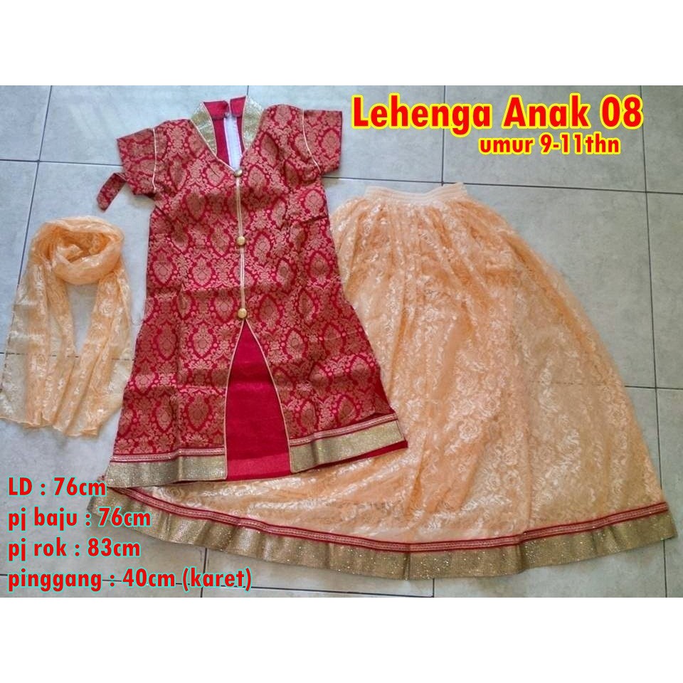  Lehenga  Anak Umur 9 10 11 Tahun Baju  India  Anak 