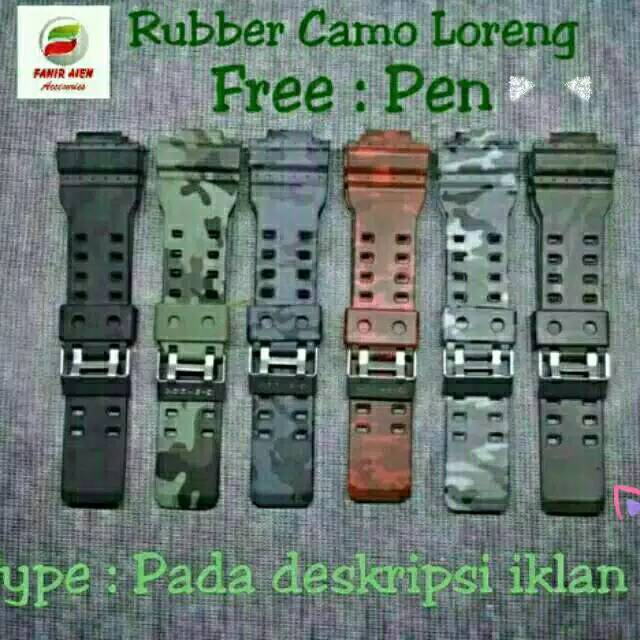 TALI JAM CASIO G-SHOCK DG2077 DG2081 RUBBER STRAP TALI JAM