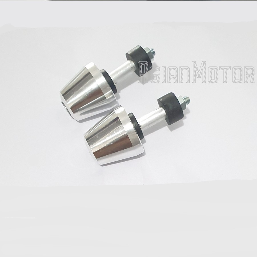 Jalu Stang Setang Satria Fu Crom Crome Bandul Pinggir Stang Ujung Setang Motor Model Fu Chrome Chrom Universal Sepasang