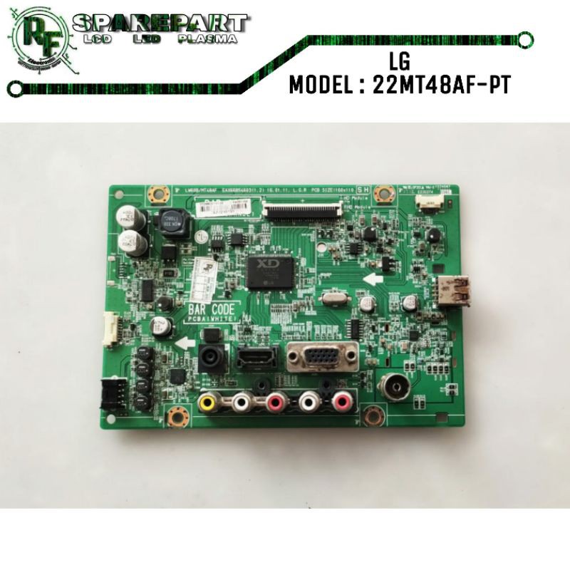 MB TV LED LG 22MT48AF-PT Mainboard tv led lg 22mt48 af