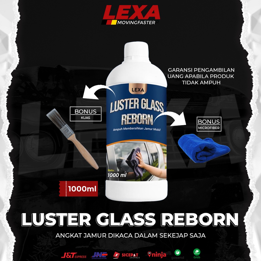 SKIKI91 - Pembersih Jamur Kaca Mobil / Waterspot Remover / Luster Glass Reborn By LEXA / 100% Ampuh