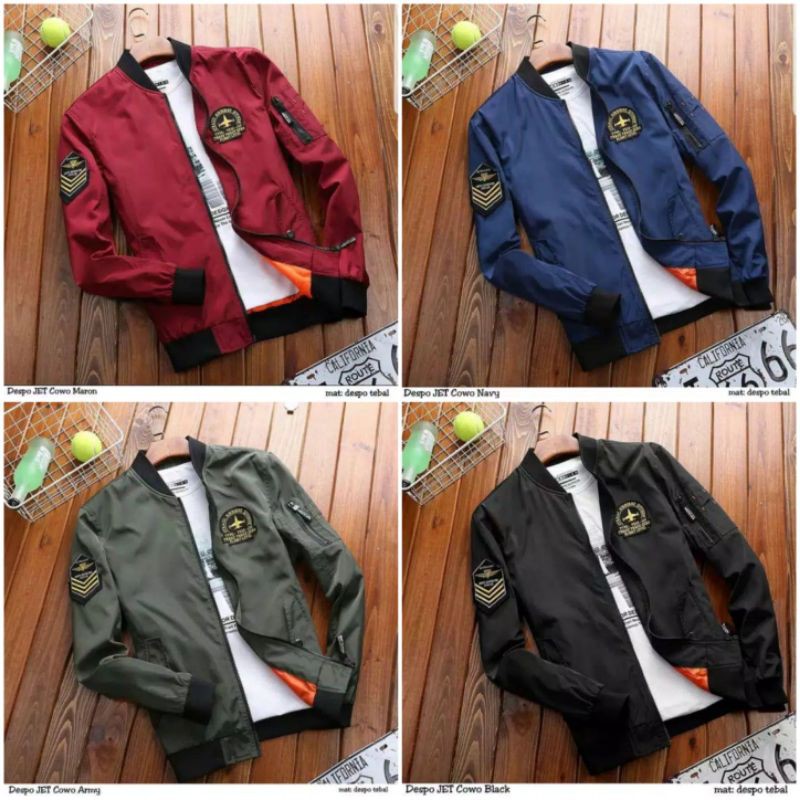 DESPO JET BIG SIZE JAKET PILOT || BOMBER PRIA JAKET BOMBER