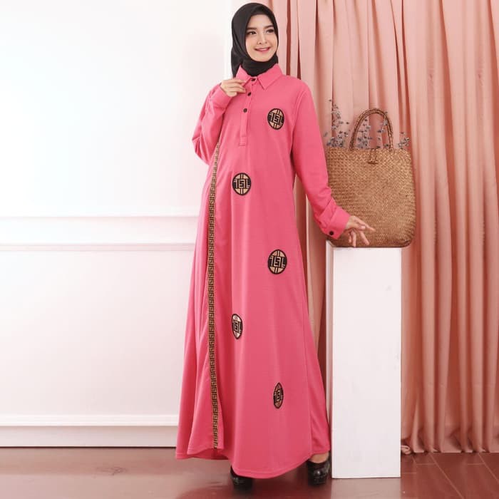 GAMIS REMAJA BAJU GAMIS WANITA TERBARU GAMIS BAHAN WAFER GAMIS MODEL ABG GAMIS ANAK MUDA DZ 107