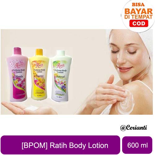 RATIH PARFUM BODY LOTION LOVELY - BEYONCE - NATURAL 600 ML