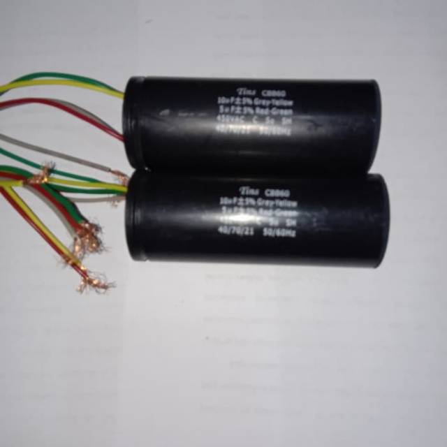 KAPASITOR MESIN CUCI DOUBLE 5+10 UF MIKRO