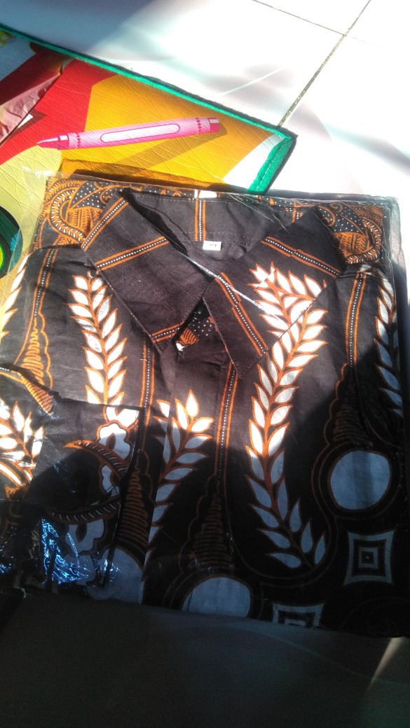 Kemeja Batik Pria Lengan Panjang M L Xl Xxl