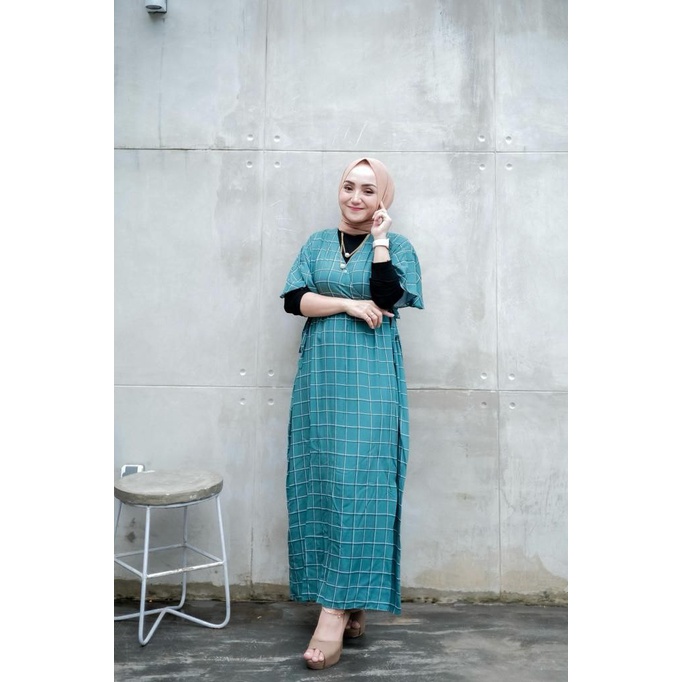 Best Seller Kareen Dress Allsize / Daster Kimono Busui Tali Samping Kanan Kiri