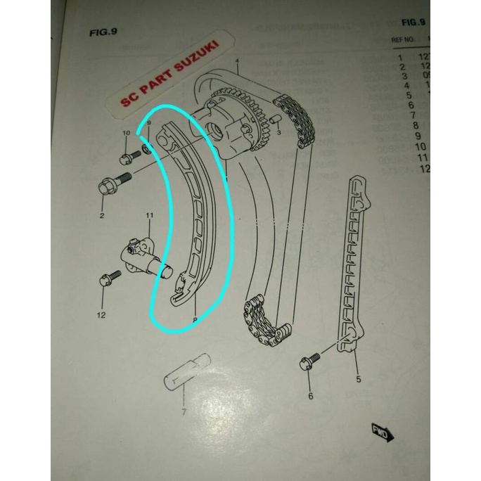 Tensioner Timing Chain Suzuki Aerio/Baleno Next-G.