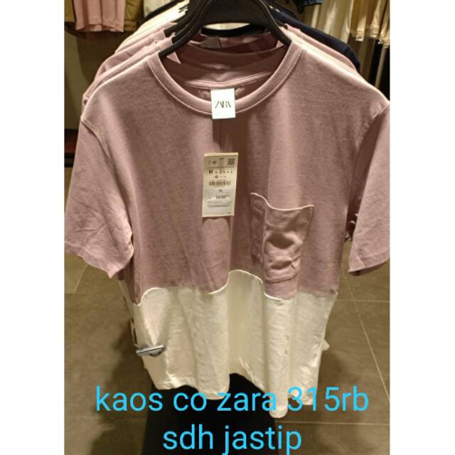 ZARA MAN NEW KAOS LENGAN PENDEK PRIA 2 WARNA