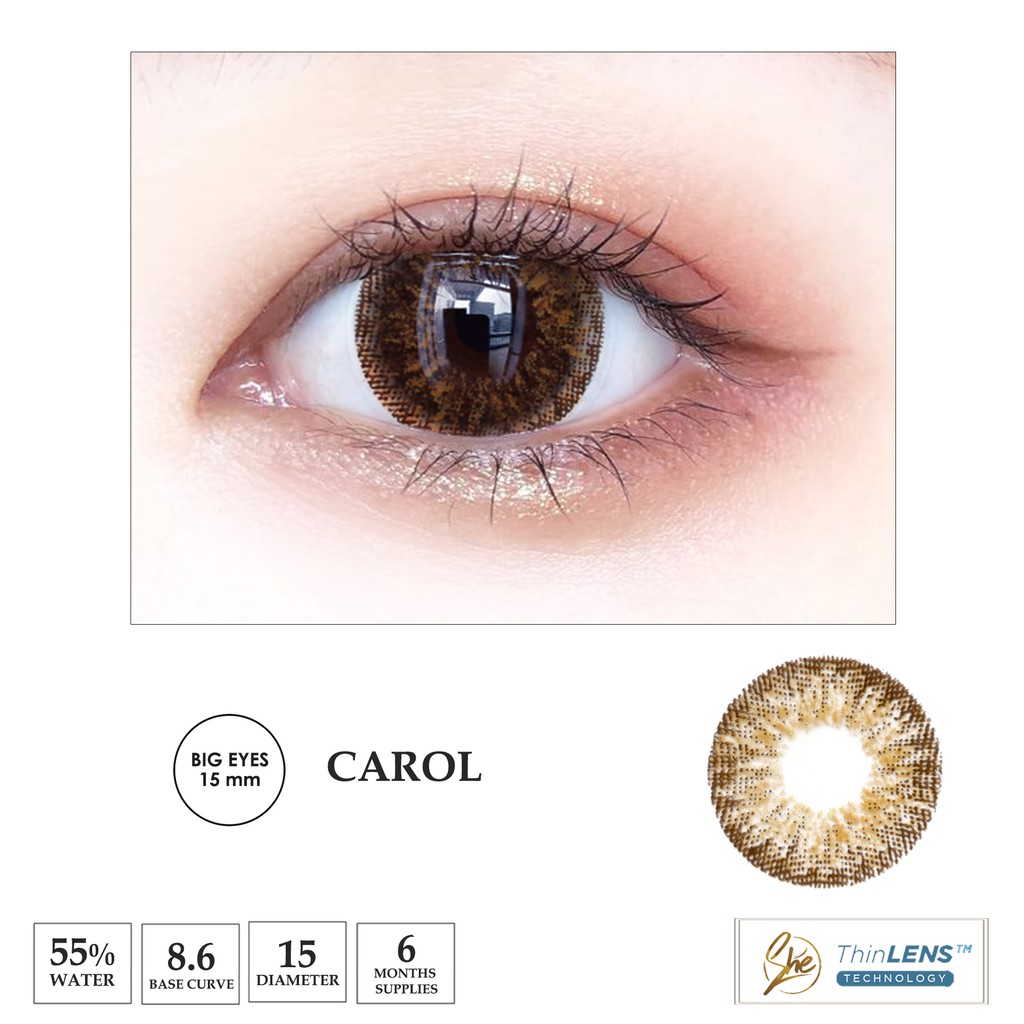 Superstar Carol softlens warna  bulanan