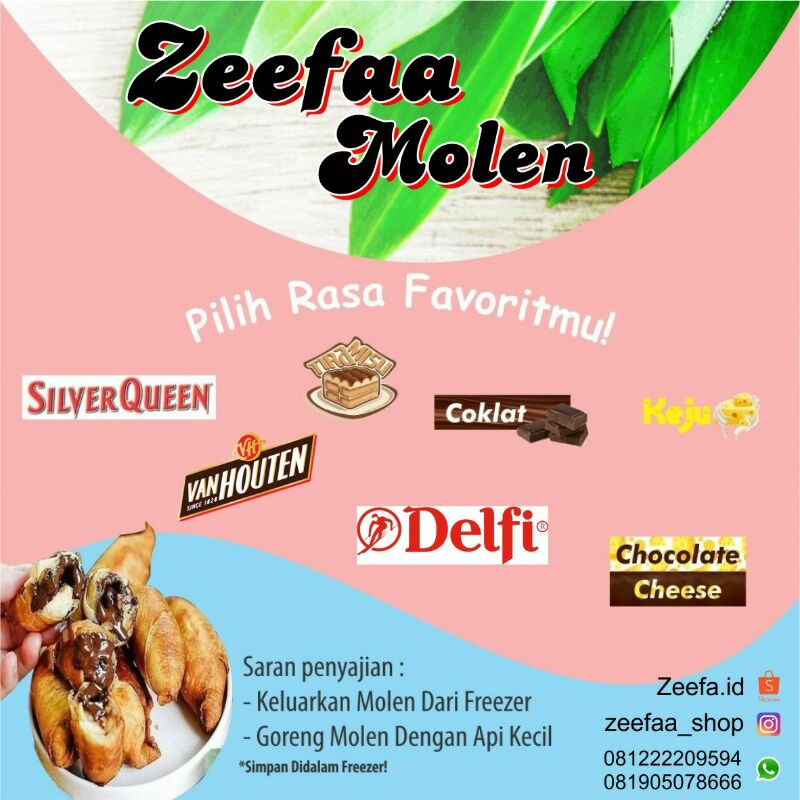 

Molen Frozen Coklat atau Keju isi 12