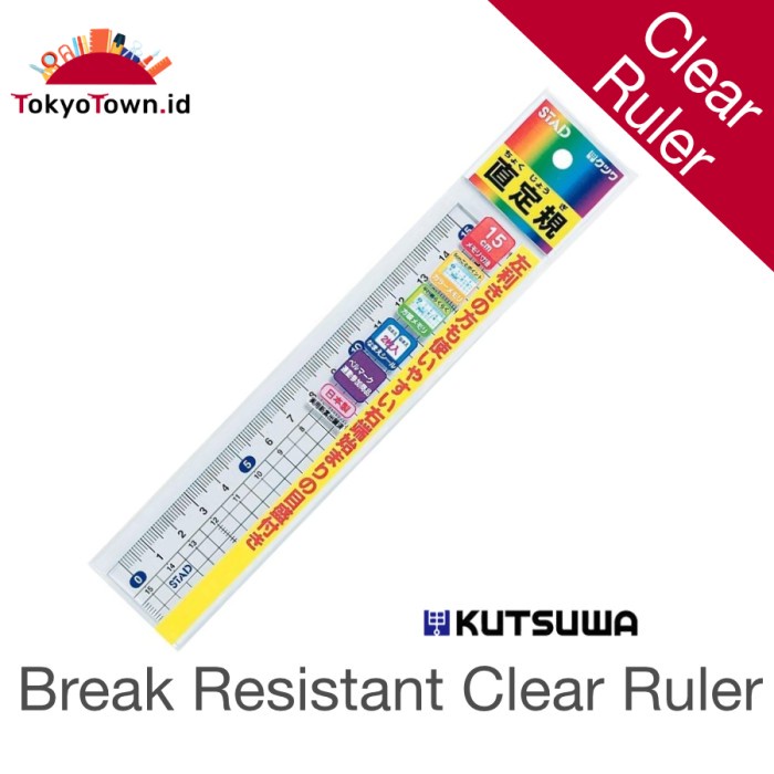 

Sale Acrylic Clear Ruler 15Cm Break-Resistant #Uni Kokuyo Bergaransi