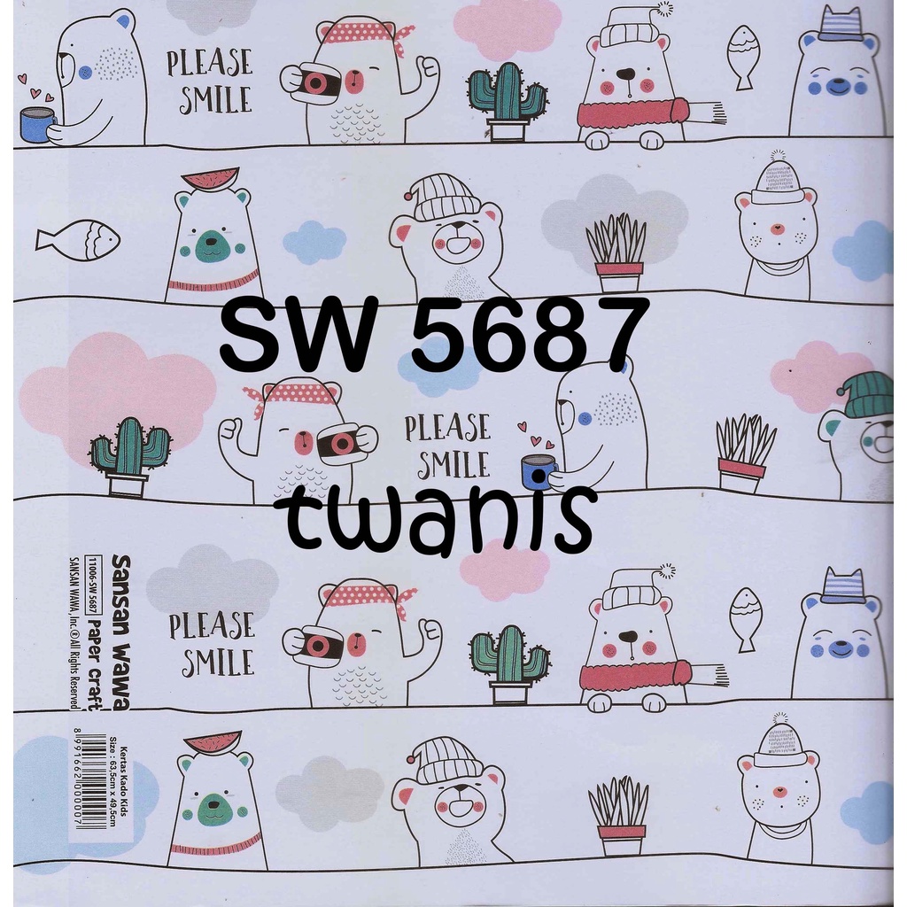 

KERTAS KADO SANWA MOTIF ANAK KODE 5687 isi 25 LEMBAR BISA CAMPUR MOTIF LAIN