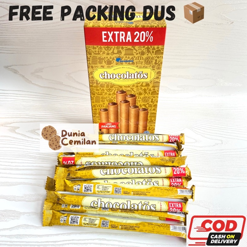 [TERMURAH!!] Gery Chocolatos Grande 1 PAK (20x17Gram) - Wafer Roll Chocolate 1 Pak Besar