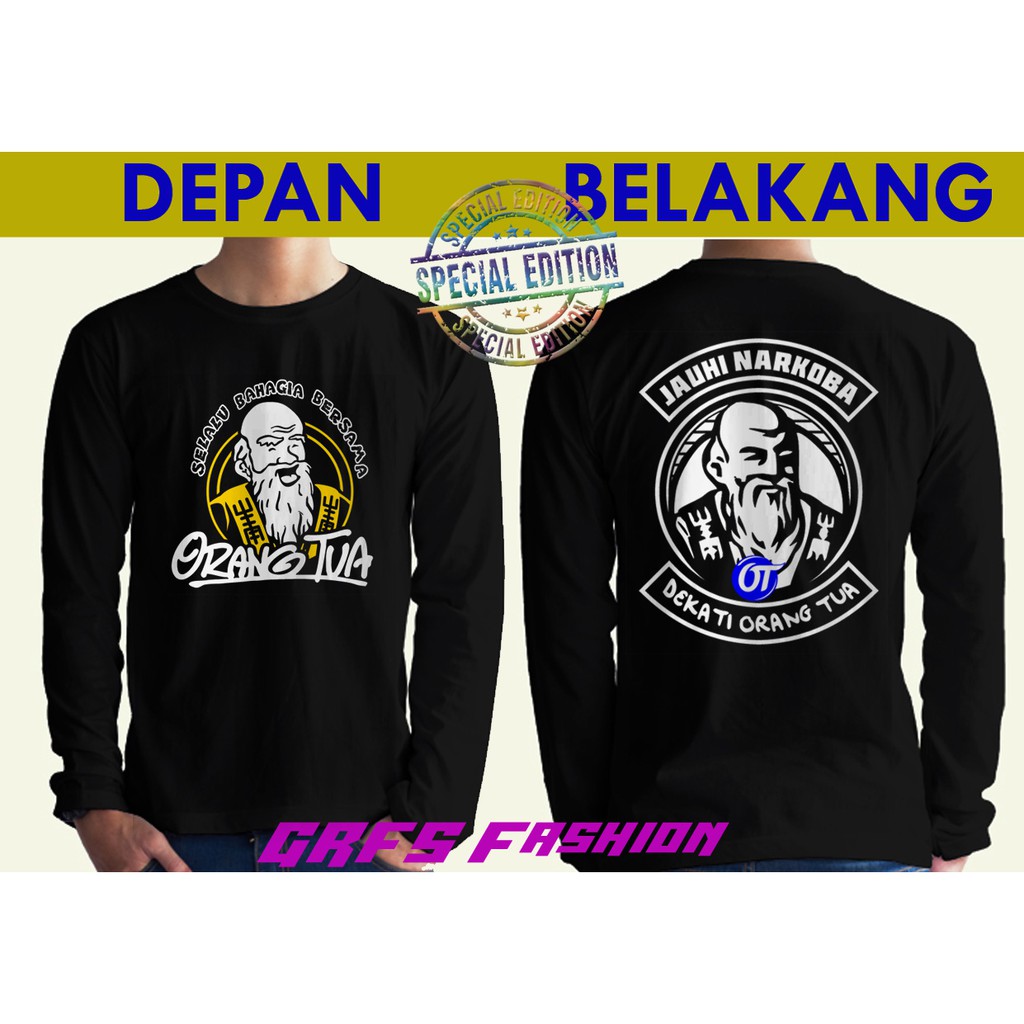 Kaos Orang Tua Cap Orang Tua jauhi Narkoba Dekati Orang Tua Kaos Distro