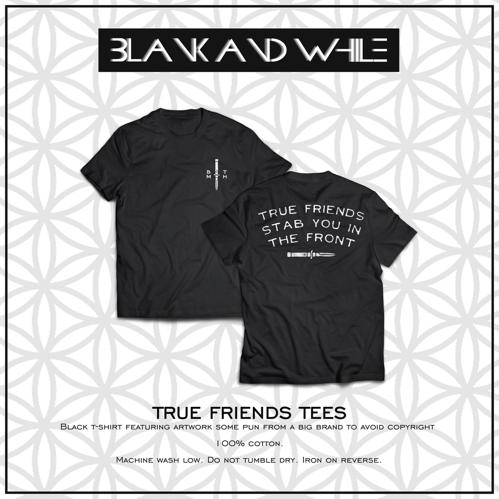 True Friends BMTH UNOFFICIAL MERCH Bring Me The Horizon / TSHIRT / Kaos Band Horizon Supply