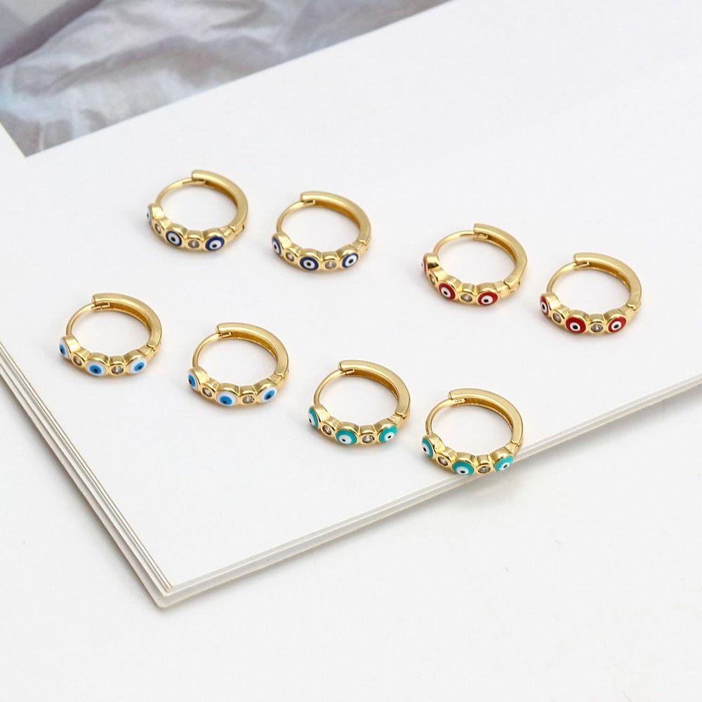 Mxbeauty Anting Hoop Wanita Retro Vintage Hati Lucu Mini Tembaga Gaya Korea Ear Buckle