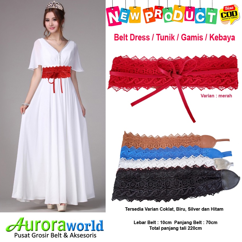 Belt Fashion Korea Terbaru Ikat Pinggang wanita untuk Dress model Renda Korea Gesper Fashion korea bisa cod