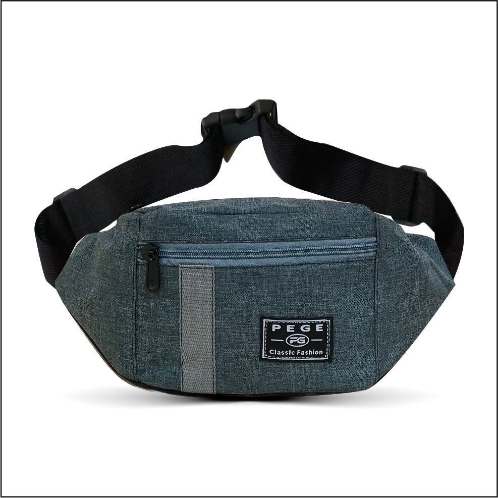 Tas Waistbag Keren PEGE Slempang Bahu Pria Bahan Denim Bisa Untuk Sehari hari - PG 8918