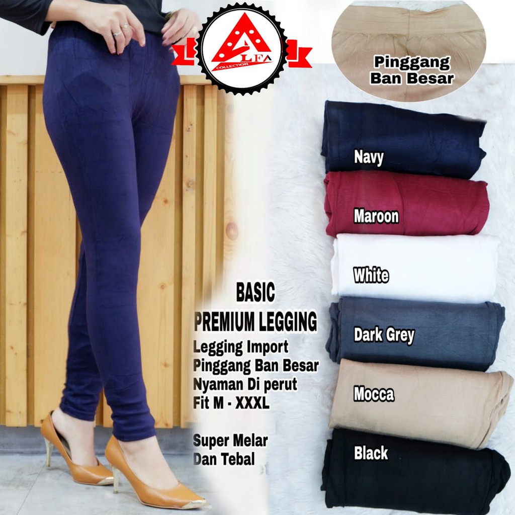 LEGGING BASIC PREMIUM KUALITAS IMPORT SANGAT MELAR