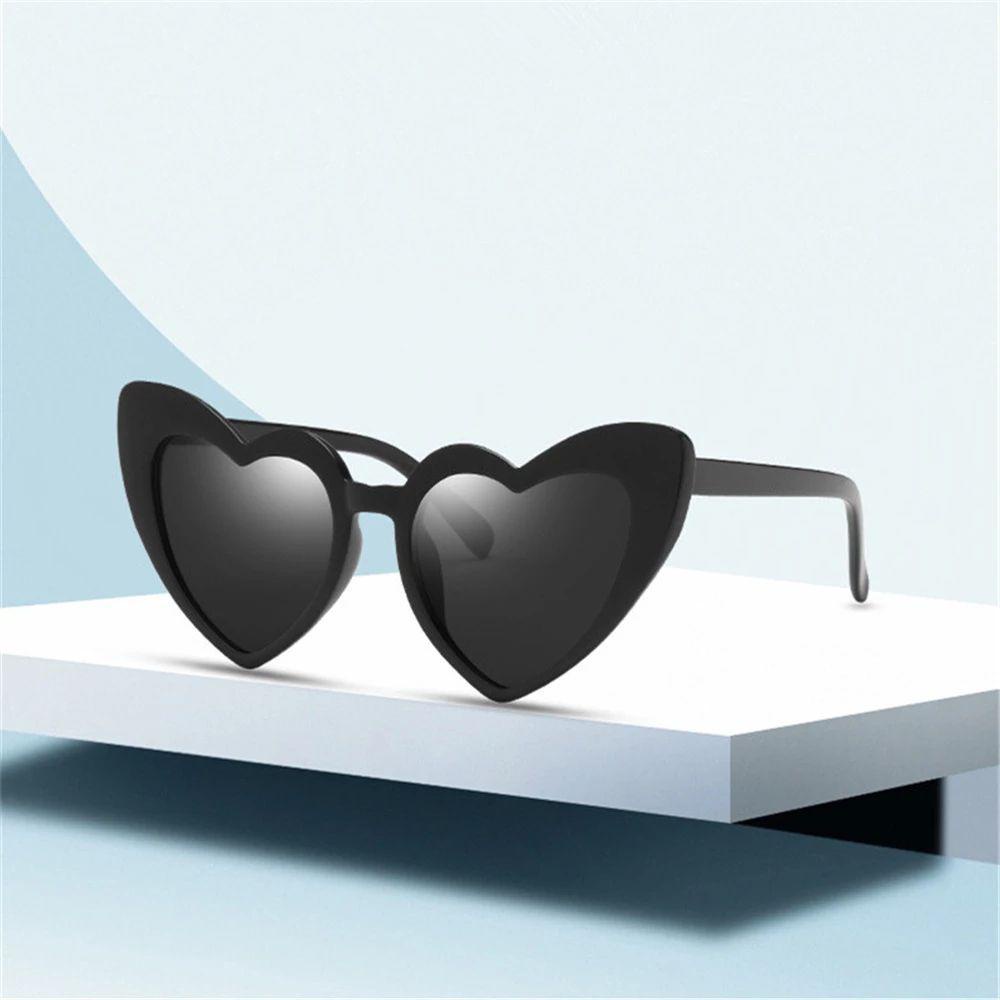 Mxbeauty Kacamata Hitam Hati Fashion Wanita Vision Care Travel Jelly Warna Love Heart Eyewear