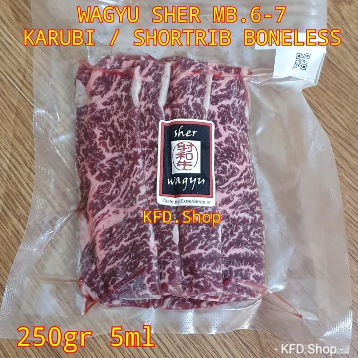 

Steak | Karubi Wagyu Sher Mb.6-7 250Gr 5Ml Shortrib Boneless