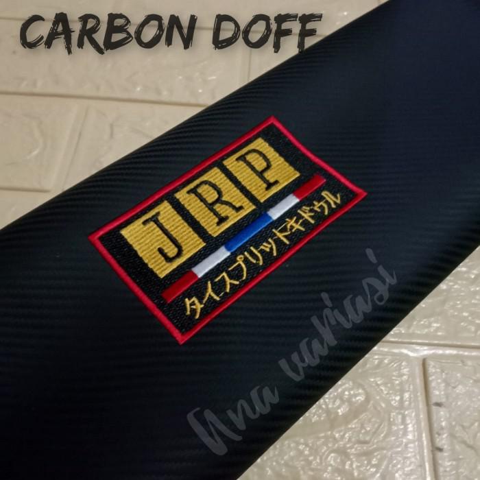 Sarung Jok Motor Carbon Bordir Jok Motor Carbon Cover Jok Motor Carbon - Jrp Doff