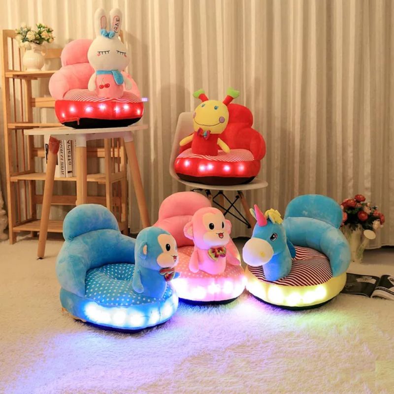 Kursi Sofa Bayi lampu LED musik Super Cute Original Soft