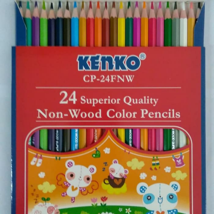 

Lucu Pensil Warna Super Quality Kenko Non Wood 24 Warna Terbatas