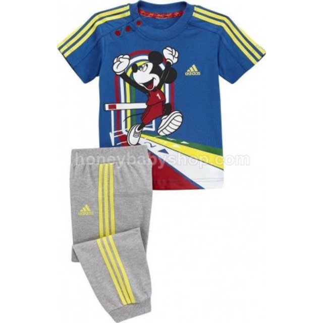 Setelan Adidas Mickey Biru