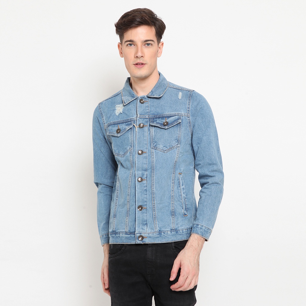 WILL-K LONDON Jaket Jeans Light Blue