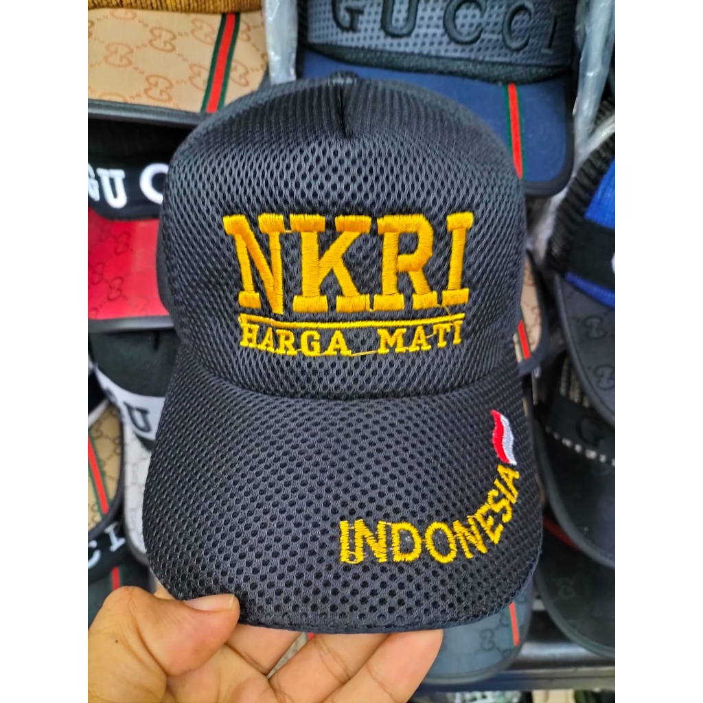 Topi Baseball Jaring Topi Double Mess Unisex