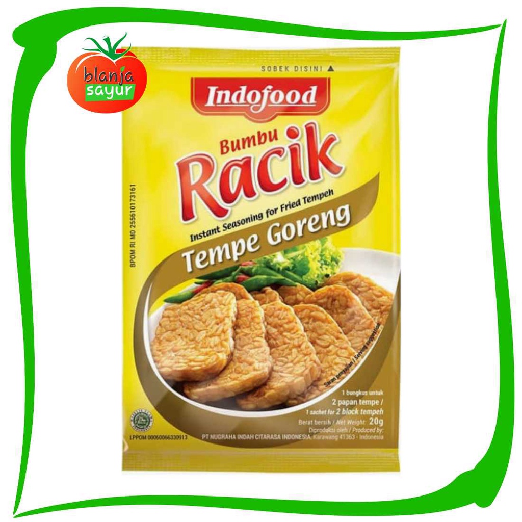 

Indofood Bumbu Racik Tempe Goreng 20gr