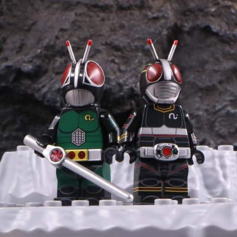 mainan anak kreatif karakter kamenrider black RX CJY666 CJY667 superhero satria baja hitam kotaro mi