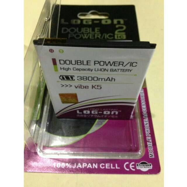 Batre Baterai Double Power IC Log-On LENOVO K5 K5+ Plus BL-259 BL259