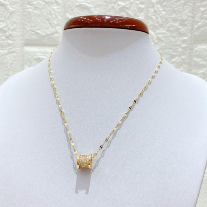 Kalung Titanium Asli Premium Quality Necklace Stainless steel anti karat anti alergi K1191