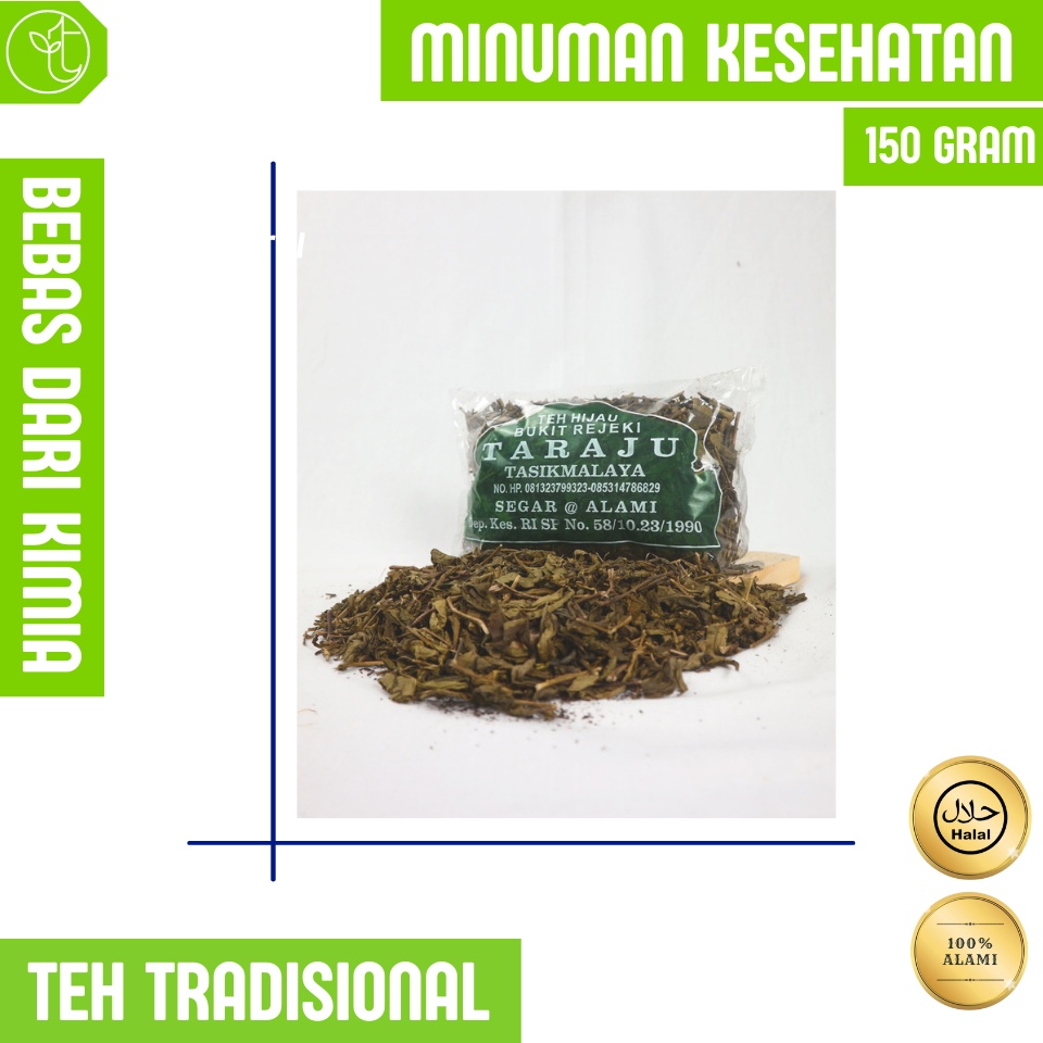 

Teh Hijau Taraju Kemasan 150 gram | Teh Hijau Antioksidan Menurunkan Resiko Kanker