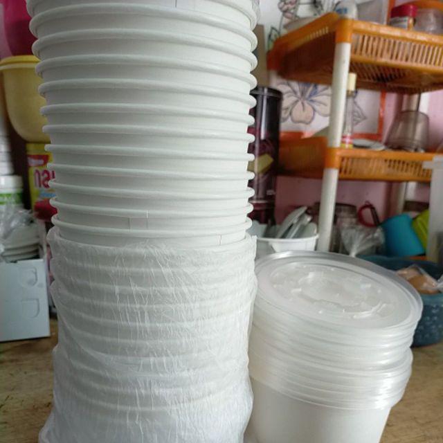 Paper Bowl 650 Ml Plus Tutup Warna Putih