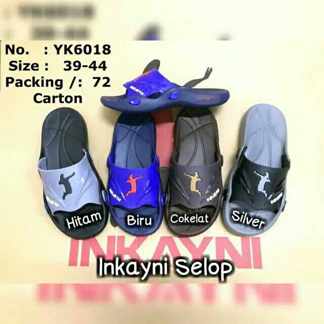 SANDAL KARET SLOP PRIA INKAYNI YK 6018