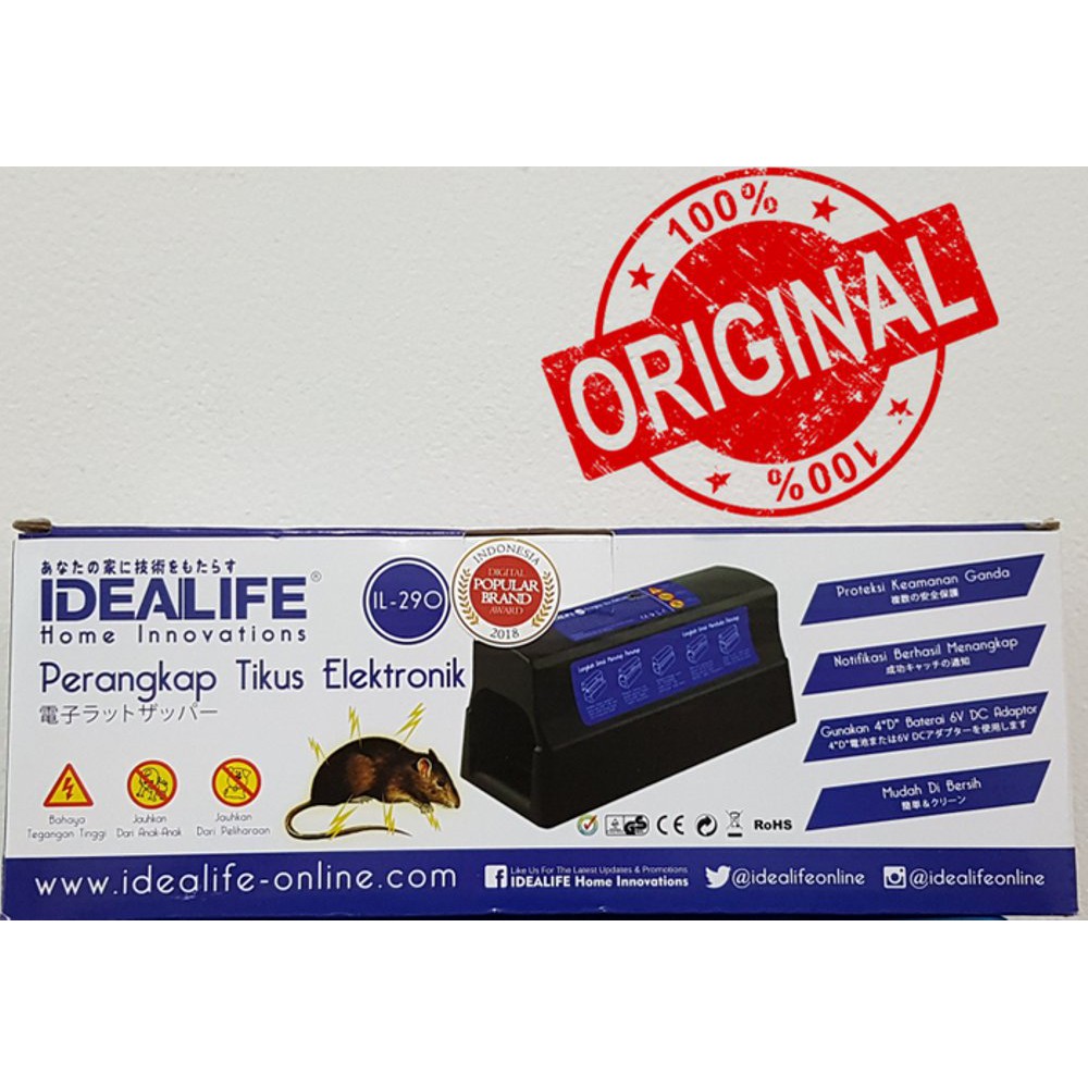 Perangkap-Pembunuh Tikus Dengan Setrum Listrik -Rat Zapper Idealife