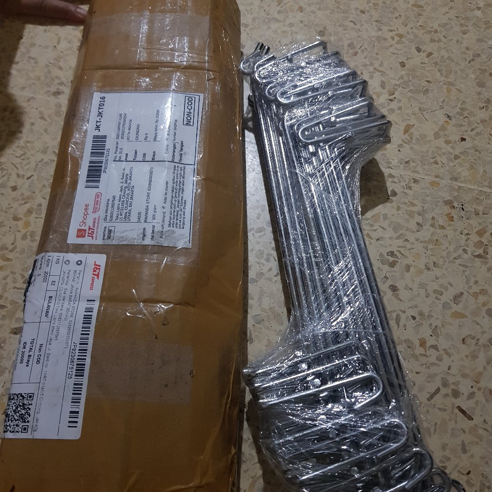 Single Ram Stainless 25cm  Hook Ram Gantungan Aksesories Sparepart Toko