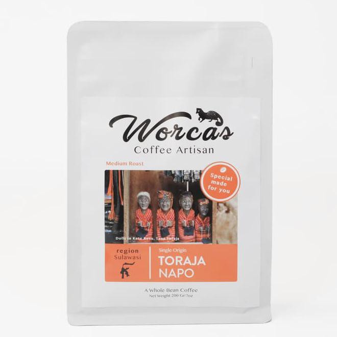 

G074 Kopi Arabica Toraja Napo 200 Gram Medium Roast (Biji/Bubuk) - Kopi Biji 5Dr9