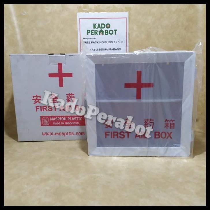 Box Penyimpanan Obat - Kotak Obat Maspion - Kotak P3K - Kotak Obat Dinding Tempel