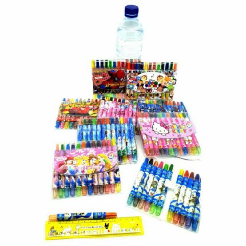 

Crayon putar karakter oil pastel rolling crayon 12warna