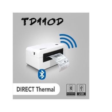 Printer thermal barcode label Blueprint bluetooth wired usb b 2.0 203dpi 110mm bp td-110d td110d