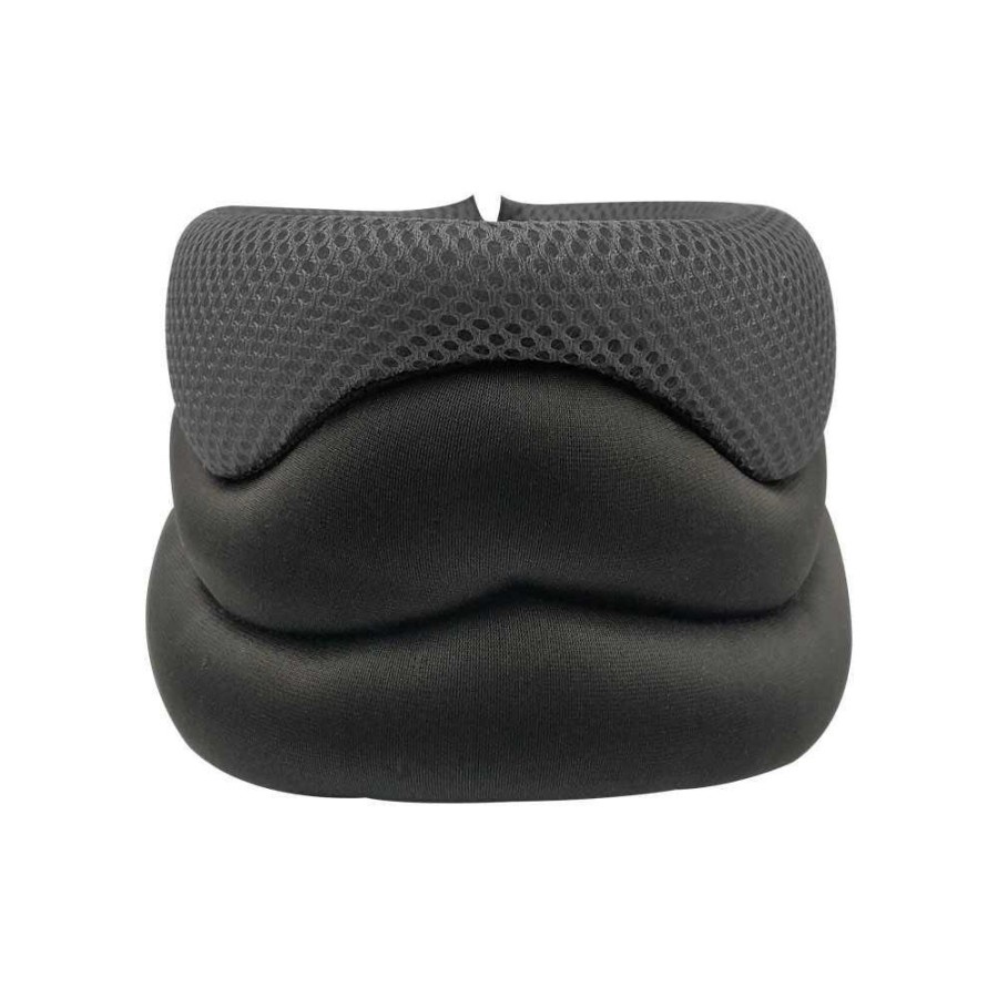 PASTSKY Penyangga Leher Elastic Collar Neck Belt Cervical Traction Breathable Size L - HR-173 - Black